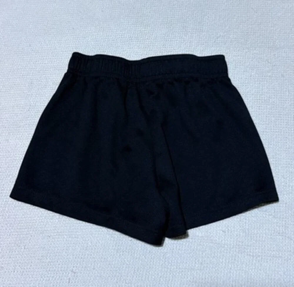 Nike Small 4-5Y Girl Athletic Running Shorts Black Pink Swoosh